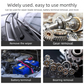 Heavy Duty Adjustable Car Wiper Arm Puller Tool Battery Terminal & Alternator Bearing Remover 9-30mm Opening Universal Windscreen Repair Tool