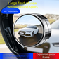 2Pcs Car Blind Spot Mirrors Suction Cup Vacuum Adsorption 360 Adjustable Round Rear View Convex Mirror Waterproof Black Frame for Cars SUVs