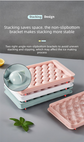 2 PCS Large Round Ice Cube Trays with Lids 3 Cavity Sphere Ice Ball Maker Mould Stackable Hard Plastic Slow Melting for Whiskey Cocktails Pink