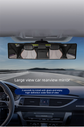Panoramic Rear View Mirror Car Wide Angle Convex Curve Mirror Anti-Glare Universal Clip-On Interior Rearview Mirror 28.5cm Large Field of Vision