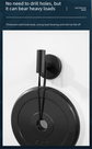 Heavy Duty Stainless Steel Suction Cup Hook Vacuum Wall Hanger Brushed Black No Drill Towel Holder for Bathroom Kitchen & Shower - Waterproof
