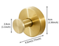 Heavy Duty Stainless Steel Suction Cup Hook Vacuum Wall Hanger Brushed Gold No Drill Towel Holder for Bathroom Kitchen & Shower - Waterproof