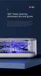 Portable Battery Operated Sonic Vibration Jewellery & Glasses Cleaner - Cordless High Frequency Washing Box for Travel, Dentures & Rings (2x AAA Batteries Included)
