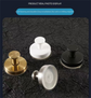 4-Pack Brushed Silver Stainless Steel Suction Cup Hooks - Heavy Duty Vacuum No-Drill Wall Hangers for Bathroom, Shower & Kitchen (Waterproof & Rustproof)