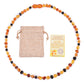 Genuine Baltic Amber Necklace for Baby & Toddler - 33cm Hand Knotted Multi-Colour Mixed Beads - Certified Natural Jewellery with Pouch
