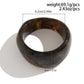 Chunky Resin Bangle Bracelet - Irregular Geometric Square Cuff - Coffee Brown Tortoiseshell Tone Wide Wristwear for Women