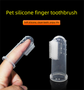 3 PCS Soft Silicone Pet Finger Toothbrush - Gentle Dental Care & Gum Massager for Dogs & Cats - Breath Freshener Cleaning Kit (Blue, Pink, Clear)