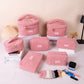 Small Pink Teddy Fleece Cosmetic Bag - Compact Soft Sherpa Makeup Pouch - Daily Purse Organiser for Lipstick & Essentials (18cm)