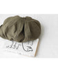Oversized Slouchy Newsboy Cap - Vintage Japanese Style Baker Boy Hat - Soft Textured Fabric - Khaki (Adjustable 54-60cm)