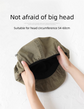 Oversized Slouchy Newsboy Cap - Vintage Japanese Style Baker Boy Hat - Soft Textured Fabric - Khaki (Adjustable 54-60cm)