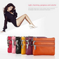 Genuine Leather Coin Purse Mini Wallet with Triple Zipper Pockets Key Ring Holder Pouch for Cash & Cards - Dark Green