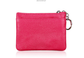 Genuine Leather Coin Purse Mini Wallet with Triple Zipper Pockets Key Ring Holder Pouch for Cash & Cards - Dark Green