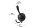 Stainless Steel Vacuum Suction Cup Hook Rack 3-Hook Black Wall Mounted Towel Rail for Bathroom and Kitchen No Drilling Required
