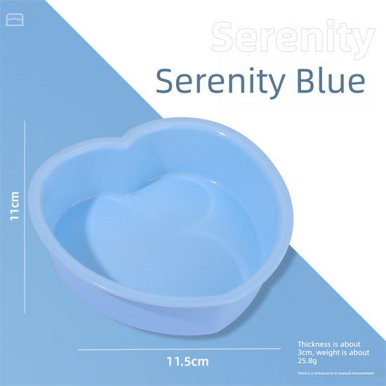 Heart Shaped Silicone Baking Mould - Non-Stick Mousse Cake & Jelly Pan - Easy Release Polished Interior for Valentine&