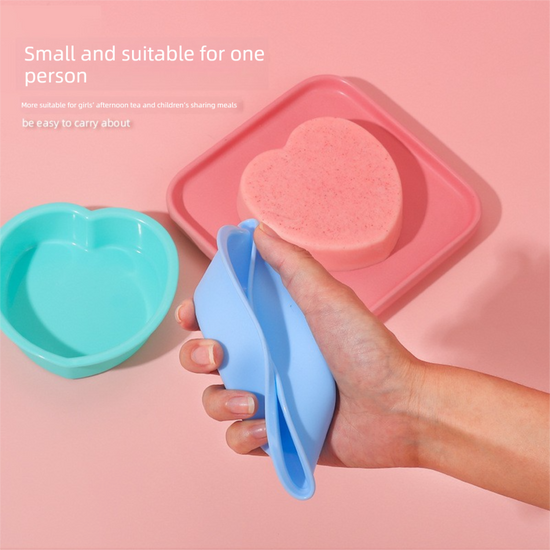 Heart Shaped Silicone Baking Mould - Non-Stick Mousse Cake & Jelly Pan - Easy Release Polished Interior for Valentine&