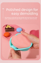 Heart Shaped Silicone Baking Mould - Non-Stick Mousse Cake & Jelly Pan - Easy Release Polished Interior for Valentine&