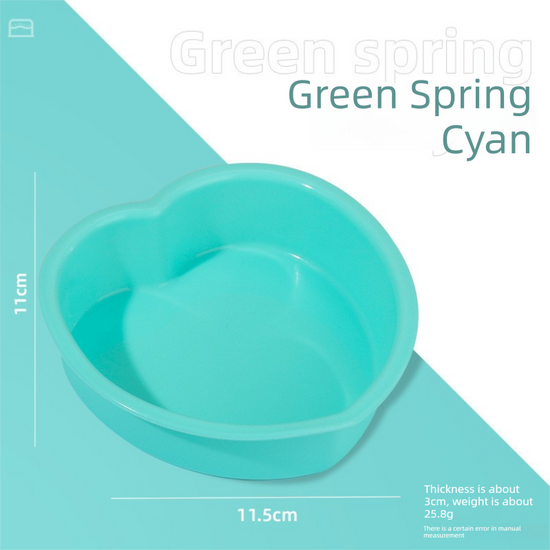 Heart Shaped Silicone Baking Mould - Non-Stick Mousse Cake & Jelly Pan - Easy Release Polished Interior for Valentine&