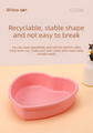 4 Inch Heart Shaped Silicone Cake Mould - Small Non-Stick Pink Baking Pan for Mini Bento Cakes, Jelly & Mousse - Heat Resistant Food Grade Tray (11.9cm)