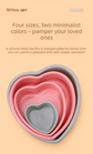 4 Inch Heart Shaped Silicone Cake Mould - Small Non-Stick Grey Baking Pan for Mini Bento Cakes, Jelly & Mousse - Heat Resistant Food Grade Tray (11.9cm)