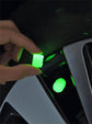 Universal Luminous Tyre Valve Caps 8 PCS Green Glow in Dark Dust Covers for Cars Motorbikes & Bicycles Easy Install