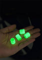 Universal Luminous Tyre Valve Caps 8 PCS Green Glow in Dark Dust Covers for Cars Motorbikes & Bicycles Easy Install