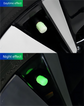 Universal Luminous Tyre Valve Caps 8 PCS Green Glow in Dark Dust Covers for Cars Motorbikes & Bicycles Easy Install