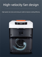 10L Portable Electric Cooler & Warmer Car Fridge with Digital Display 12V/240V Dual Power for Camping Road Trips & Home Office Brown