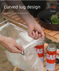 Portable Outdoor Camping Trash Bag Holder Stand Stainless Steel Folding Garbage Bag Rack for Picnic Kitchen and Student Desk Storage Natural