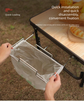 2 PCS Portable Folding Trash Bag Holder Stand Stainless Steel Garbage Bag Rack for Camping Picnic Kitchen and Student Desk Natural Finish