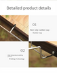 2 PCS Portable Folding Trash Bag Holder Stand Stainless Steel Garbage Bag Rack for Camping Picnic Kitchen and Student Desk Natural Finish