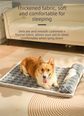 Thickened Soft Pet Bed Mat XL Size Grey Extra Large Dog Sleeping Pad Washable Cushion for Large Breeds and Multi-Pet Use All Season
