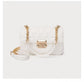 Quilted Chain Crossbody Bag for Women Classic White Shoulder Underarm Bag Elegant Designer Style Luxury Texture Versatile Daily Handbag