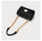 Quilted Chain Crossbody Bag for Women Classic White Shoulder Underarm Bag Elegant Designer Style Luxury Texture Versatile Daily Handbag