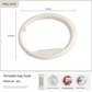 2 PCS Portable Purse Bag Hook Hanger Table Edge Holder Creamy White Foldable Non-Slip Clip for School Desk Office & Cafe