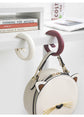 2 PCS Portable Purse Bag Hook Hanger Table Edge Holder Dark Brown Foldable Non-Slip Clip for School Desk Office & Cafe