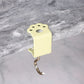 Macaron Paw Table Side Hook 2-Piece Set Adjustable Desk Hanging Clamp No-Drill Portable Bag Hook Light Yellow