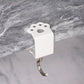Macaron Paw Table Side Hook 2-Piece Set Adjustable Desk Hanging Clamp No-Drill Portable Bag Hook White