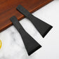 2 PCS Non-Stick Nylon Raclette Scrapers Heat Resistant Mini Spatula Turners for Cheese Baking & Cookware Protection 13.5cm Black