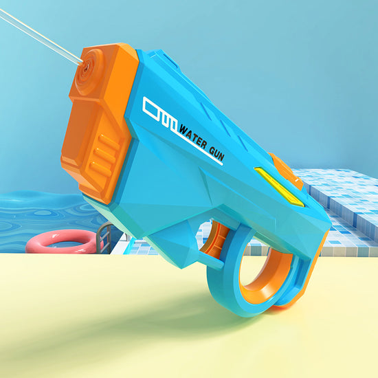 Electric Water Gun Automatic Continuous Fire Squirt Toy 8m Range Rechargeable Battery Outdoor Pool Beach Fun Blue