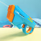 Electric Water Gun Automatic Continuous Fire Squirt Toy 8m Range Rechargeable Battery Outdoor Pool Beach Fun Blue
