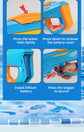 Electric Water Gun Automatic Continuous Fire Squirt Toy 8m Range Rechargeable Battery Outdoor Pool Beach Fun Blue