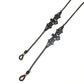 Black Hollow Bat Eyewear Chain 70cm Anti-Slip Glasses Strap with Gold Clasp Decorative Sunglasses Holder for Women