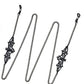 Black Spider Web Eyewear Chain 70cm Anti-Slip Glasses Strap Decorative Gothic Sunglasses Holder with Hollow Pendant