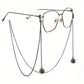 Black Spider Web Eyewear Chain 70cm Anti-Slip Glasses Strap Gothic Web Pendant Sunglasses Holder for Women