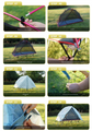 Single Person Off-Ground Camping Tent Portable Folding Bed Cover with Mosquito Net UV-Resistant Fishing Tent Light Khaki