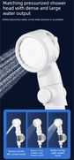 Portable Electric Outdoor Shower Kit Handheld Battery-Powered Shower Head Set for Camping, Dormitories, and Construction Sites