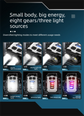 Mini EDC Keychain Flashlight Dual LED Super Bright 750mAh Type-C Rechargeable Magnetic Torch Work Light Black