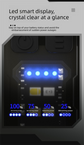 Mini EDC Keychain Flashlight Dual LED Super Bright 750mAh Type-C Rechargeable Magnetic Torch Work Light Black
