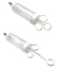 Large Cake Decorating Icing Syringe Gun Set with 5 Stainless Steel Nozzles DIY Cookie Press Baking Tool for Kitchen
