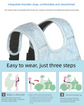 Child Motorcycle Safety Harness Strap Adjustable Passenger Belt with Handles & Storage Pocket Breathable Linen Blue for Scooter